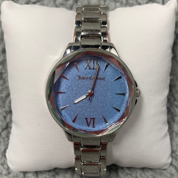 Juicy Couture Black Label Ladies Bracelet Watch - Stainless Steel/Blue - Picture 1 of 10